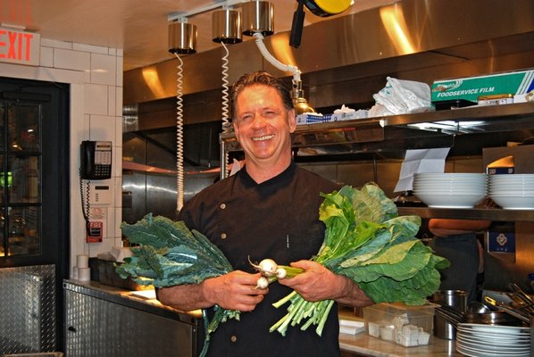 Chef Todd Jacobs will cook a family style dinner for the Food Riot benefitting the Slow Food East End. LYNN BLUMENFELD AND JILL FLEMING