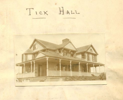 Tick Hall in 1924. COURTESY MONTAUK LIBRARY