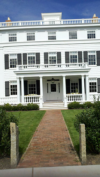 Detail view of the Topping Rose House in Bridgehampton.  PRESTON T. PHILLIPS