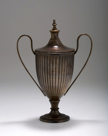 Georgian Brass Chestnut Urn, Circa 1800 – 1830Dealer:  Eve Stone Antiques, Ltd.  Woodbridge, CT