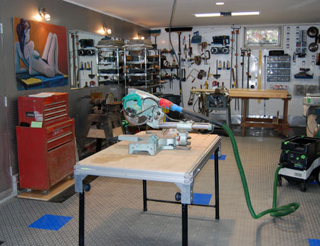 James Ledogar's Hampton Bays workshop.