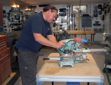 James Ledogar's Hampton Bays workshop.