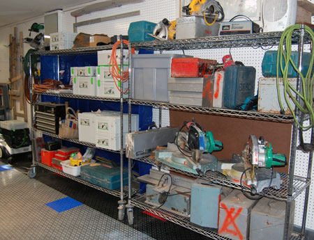 James Ledogar's Hampton Bays workshop.