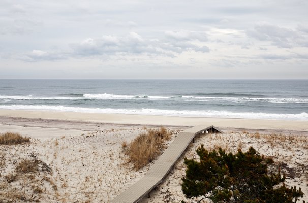 The view of the ocean from the pool deck on a brisk winter day. CHRISTIAN HARDER