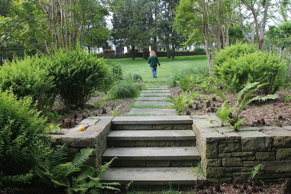 The Novogratz garden in Amagansett. KYRIL BROMLEY