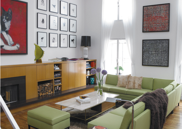 The Houstons' apartment.  COURTESY KAREN BOLTAX