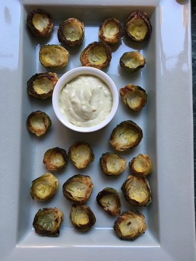 Brussels sprouts canapes. JANEEN SARLIN
