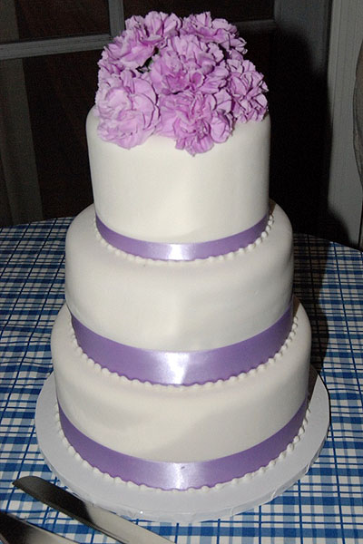 The wedding cake.  BARBARA GAINES