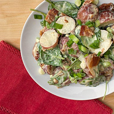 Red Potato and Canadian bacon salad.