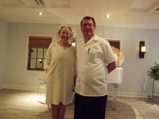 Owner Dede Moan and Chef James Carpenter are teaming up for their first summer at Claude's restaurant. CLAIRE BEAVER