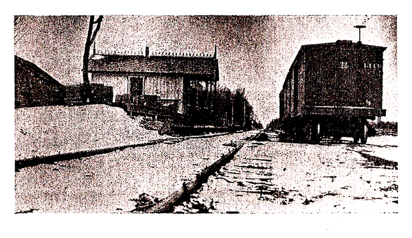 Cutchogue train station, circa 1870.
