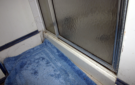 Shower doors get covered in grime, mold and mildew.<br>Photo by Neil Salvaggio