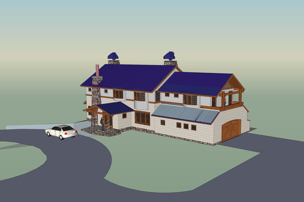 Rendering of the HGA house.<br>Courtesy Hamptons Green Alliance