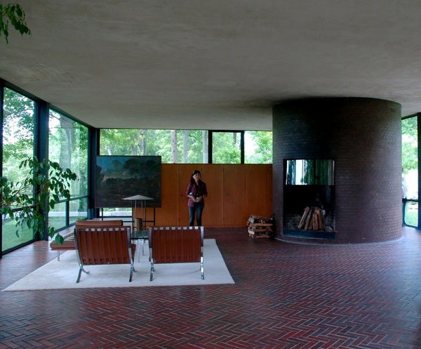 Glass House interior.