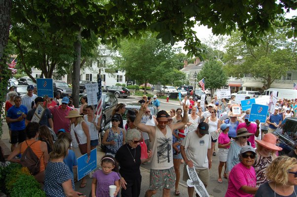 The 2018 Interdepence Day march in Sag harbor.  PRESS FILE
