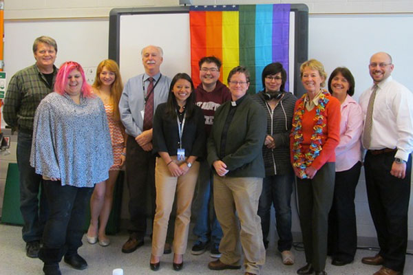 Rev. Katrina Foster of Incarnation Lutheran Church in Water Mill and St. Michael’s in Amagansett was the guest speaker at the Gay-Straight Alliance’s special meeting on Wednesday, April 17.  Bridget LeRoy