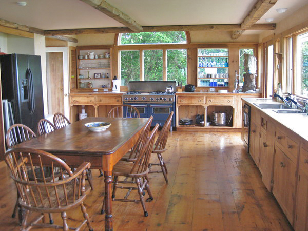 The kitchen at Tuesday Weld's home in Montauk.