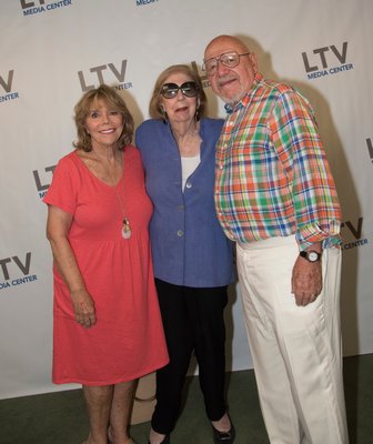 Judy Licht, Joan Hamburg and Jerry Della Famina at Comedy Night to Benefit the LTV Media Center on Friday evening. LISA TAMBURINI