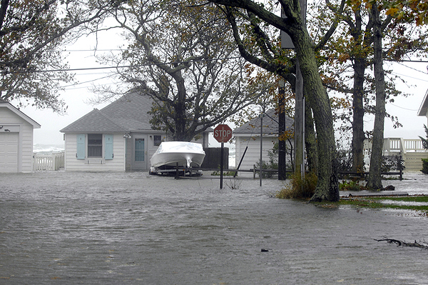 Flooding from Hurricane Sandy caused damage to homes in Noyac. DANA SHAW