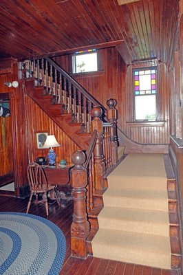 The house has all of its original woodwork.  DANA SHAW
