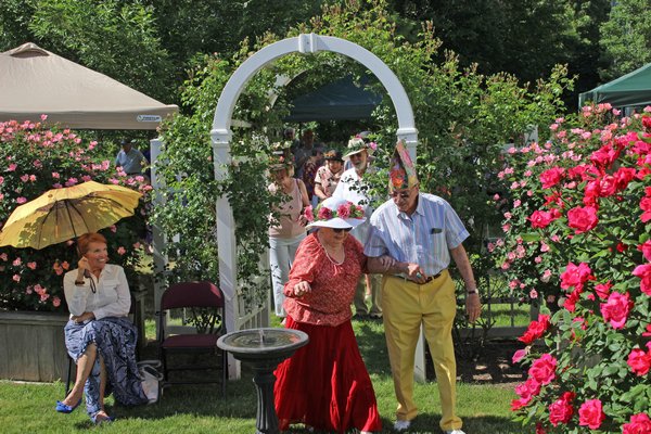Last year's rose garden party at Peconic Landing.