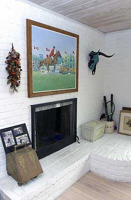 The Sheahan home showcases many oil paintings that Ms. Sheahan, a talented portrait painter, has created over the years.