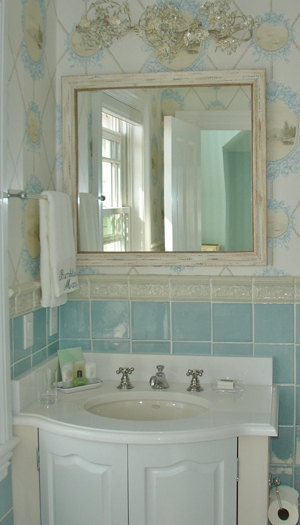 A renovated bathroom in Shelter Island.