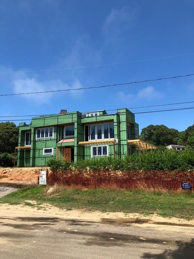 The new home built by Michael Gengos on Hudson Road in Montauk.