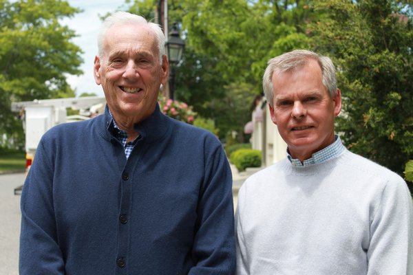 Quogue Village Trustees Ted Necarsulmer and Randy Cardo