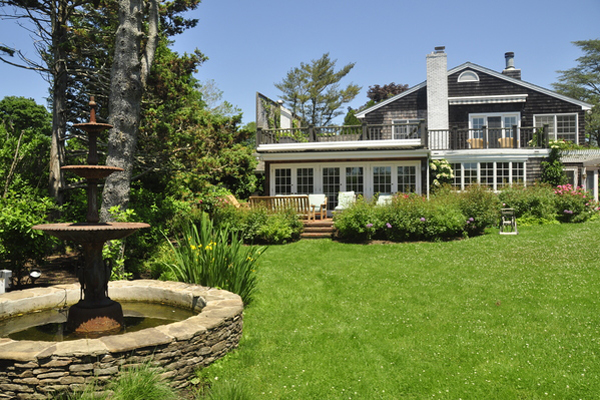 Joan and Mort Hamburg's garden in Sagaponack will be featured on the "Landscape Pleasures: Down the Garden Path" tour this weekend. MICHELLE TRAURING