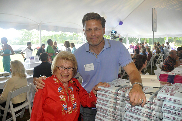 Dr. Ruth K. Westheimer and David Baldacci. MICHELLE TRAURING