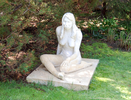 "Woman Sitting #2" by Dorothy Frankel.  DAWN WATSON