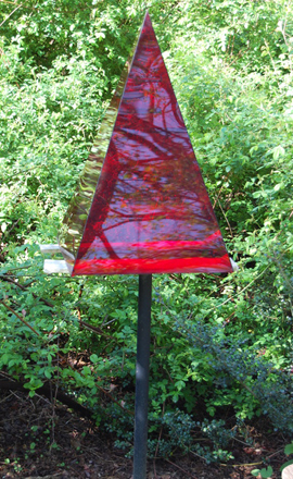 "Red Fountain" by Dorothy Frankel.  DAWN WATSON