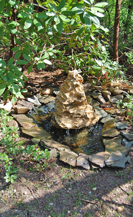 "Fountain 3 Tier Terra" by Dorothy Frankel.  DAWN WATSON