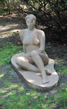 "Strong Woman Sitting" by Dorothy Frankel.  DAWN WATSON