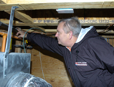 John Murtha in the attic.