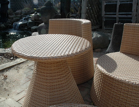 A dining set from the Furniture Garden in Water Mill. CAROLYN KORMANN