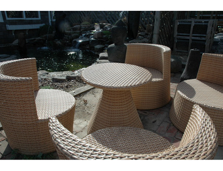 A dining set from the Furniture Garden in Water Mill. CAROLYN KORMANN