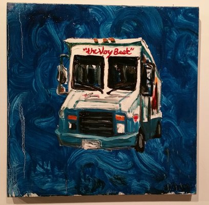 Ice cream truck painting by Mitchell Schorr.