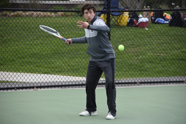 Ravi MacGurn was one of three singles players that earned All-County honors for East Hampton this past spring.