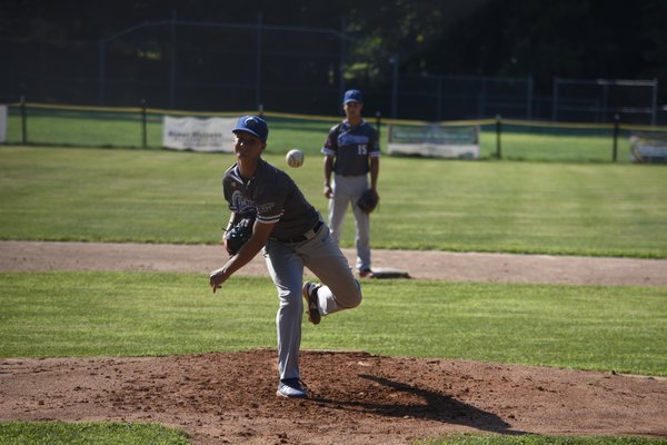 Breakers starting pitcher Rob Lucano (Hofstra) didn't allow a hit until the fifth inning but allowed four runs through six before being pulled.