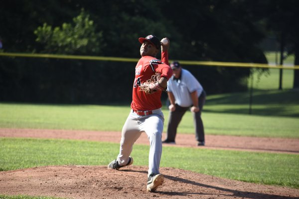 Westhampton starter Erubiel Candelario (Marist) shut down Southampton in game one of the series, not allowing a run while striking out nine.