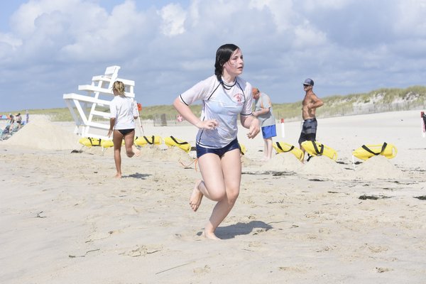 Southampton Town junior and nipper guards had their competition at Ponqougue Beach in Hampton Bays on Saturday morning.