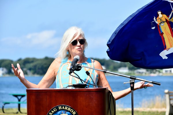 Sag Harbor Village Mayor Kathleen Mulcahy.  DANA SHAW