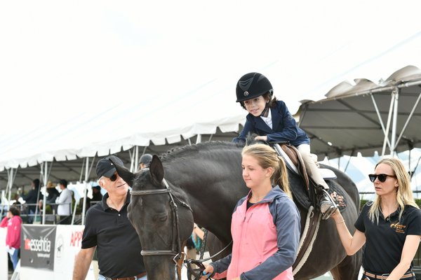 Xavier DeCastro during the Long Island Horse Show Series for Riders with Disabilities on Monday at the Hampton Classic. DANA SHAW