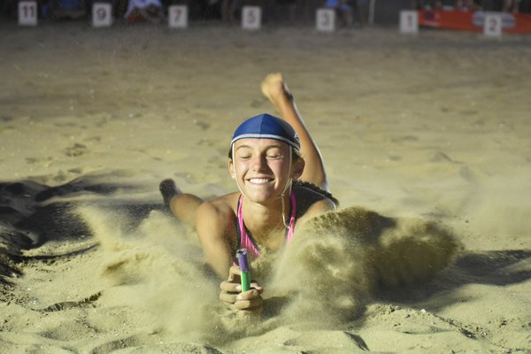 Bella Tarbet placed second in the U19 female beach flags.