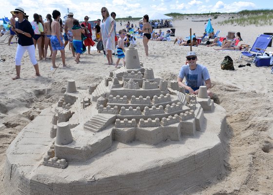 Conditions were perfect for the annual Clamshell Foundation sandcastle contest at Atlantic Beach in Amagasett on Saturday. KYRIL BROMLEY PHOTOS