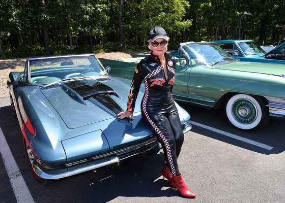 The Clubhouse hosted an Exotic Car Meet-up on Sunday. Susan Harder brought her vintage Corvette and Cadillac.  KYRIL BROMLEY