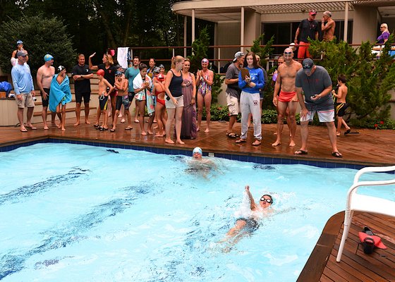The third annual Swim For The Cure was held at the home of Billy, Dominique and Tommy Kahn in East Hampton on Saturday.