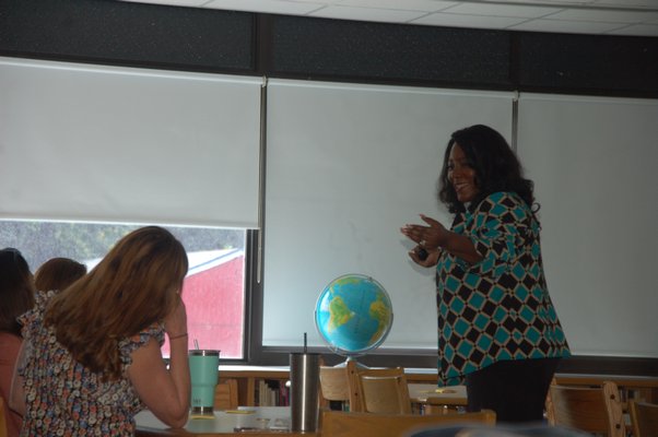 Natalie McGee, a national presenter on topics such as cultural proficiency, common core state standards implementation, and mutli-tiered system, was one of the guest speakers on Friday.  ELIZABETH VESPE